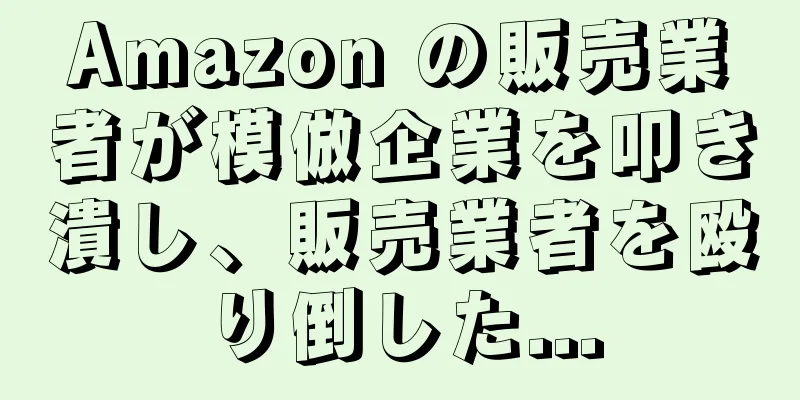 Amazon の販売業者が模倣企業を叩き潰し、販売業者を殴り倒した...