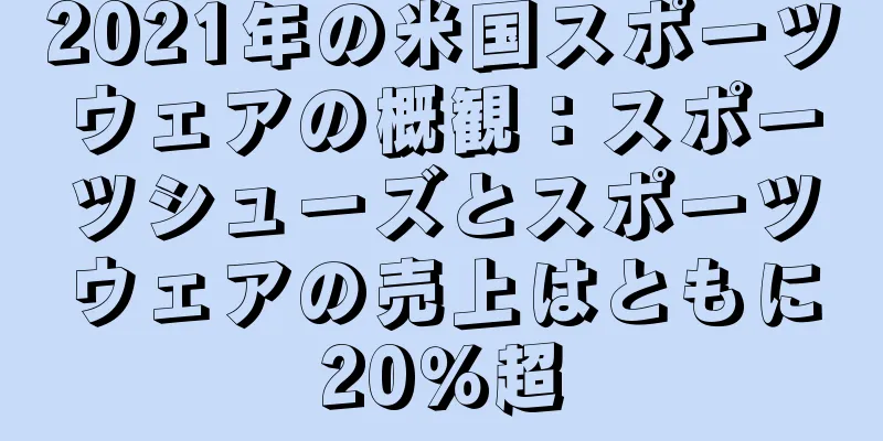 2021年の米国スポーツウェアの概観：スポーツシューズとスポーツウェアの売上はともに20％超