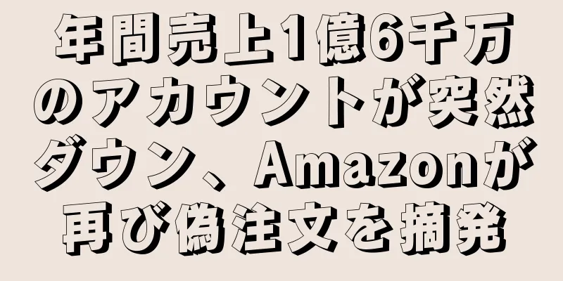 年間売上1億6千万のアカウントが突然ダウン、Amazonが再び偽注文を摘発