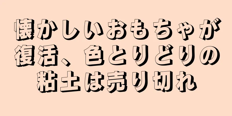 懐かしいおもちゃが復活、色とりどりの粘土は売り切れ