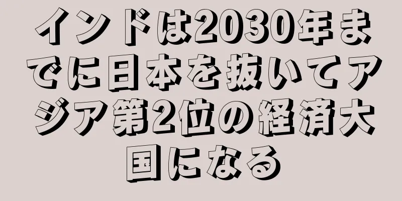 インドは2030年までに日本を抜いてアジア第2位の経済大国になる
