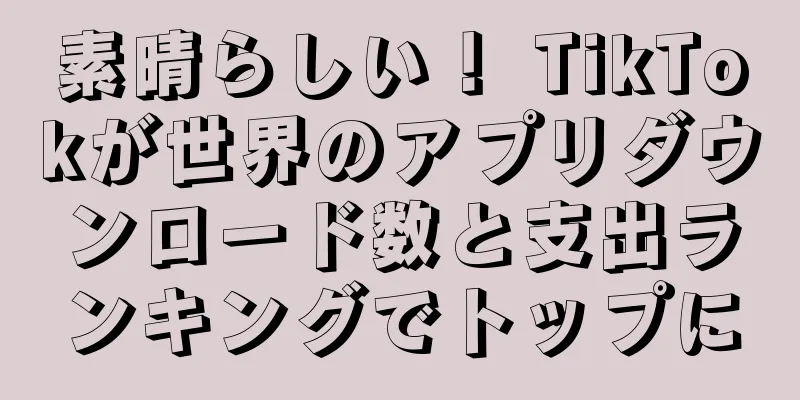 素晴らしい！ TikTokが世界のアプリダウンロード数と支出ランキングでトップに