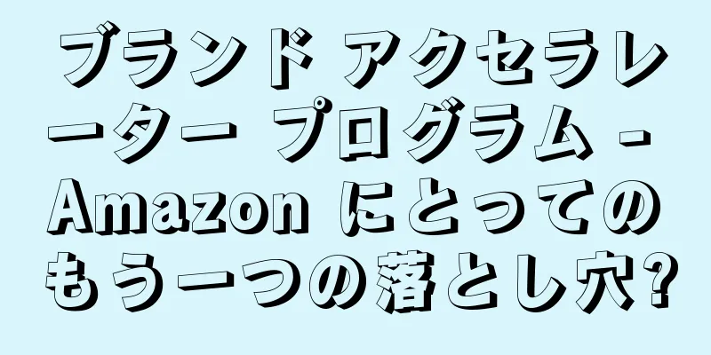 ブランド アクセラレーター プログラム - Amazon にとってのもう一つの落とし穴?