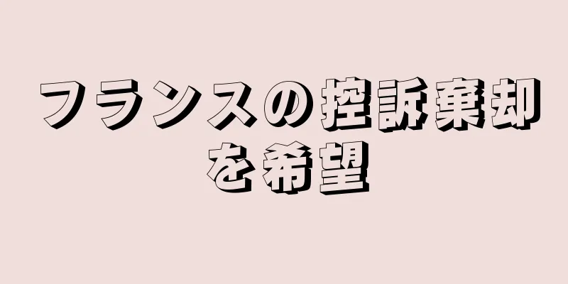 フランスの控訴棄却を希望
