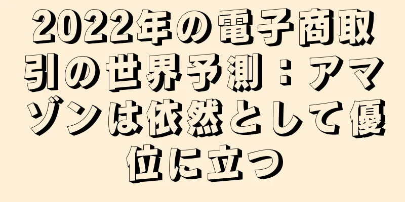 2022年の電子商取引の世界予測：アマゾンは依然として優位に立つ
