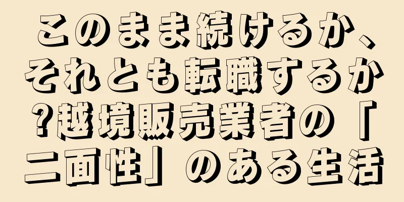 このまま続けるか、それとも転職するか?越境販売業者の「二面性」のある生活