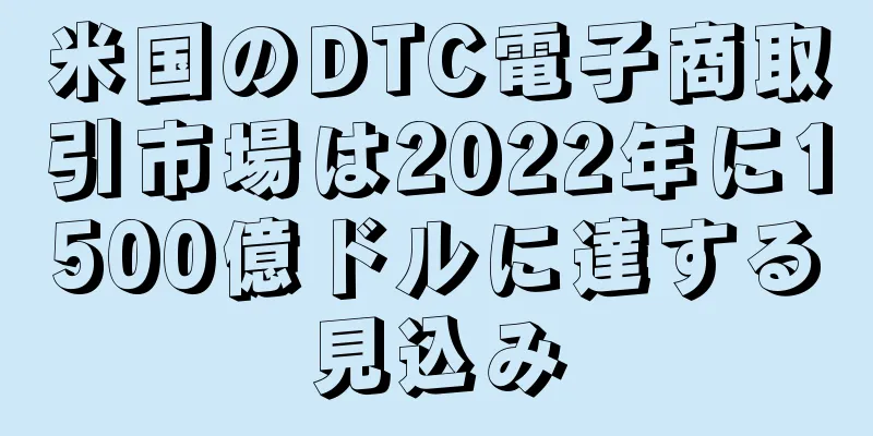 米国のDTC電子商取引市場は2022年に1500億ドルに達する見込み