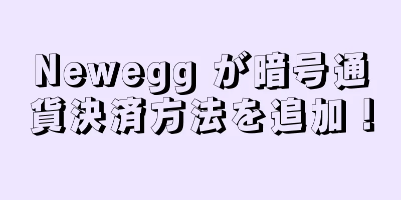 Newegg が暗号通貨決済方法を追加！