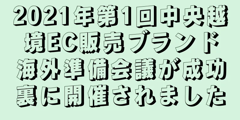 2021年第1回中央越境EC販売ブランド海外準備会議が成功裏に開催されました
