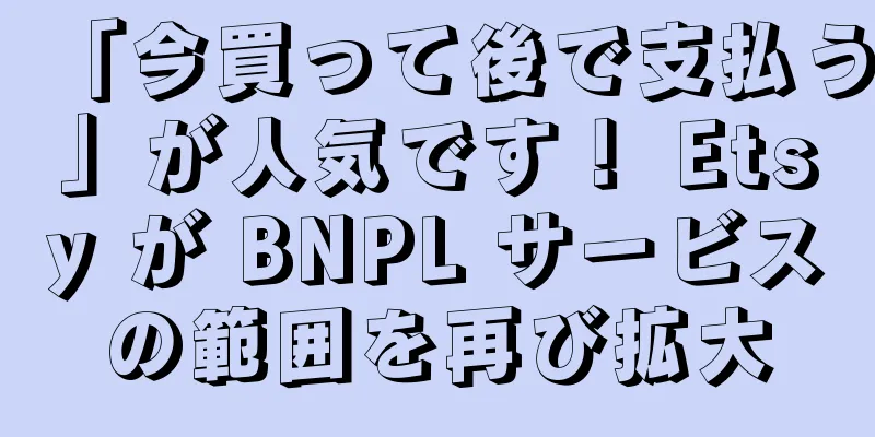 「今買って後で支払う」が人気です！ Etsy が BNPL サービスの範囲を再び拡大