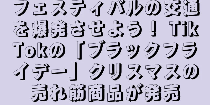フェスティバルの交通を爆発させよう！ TikTokの「ブラックフライデー」クリスマスの売れ筋商品が発売