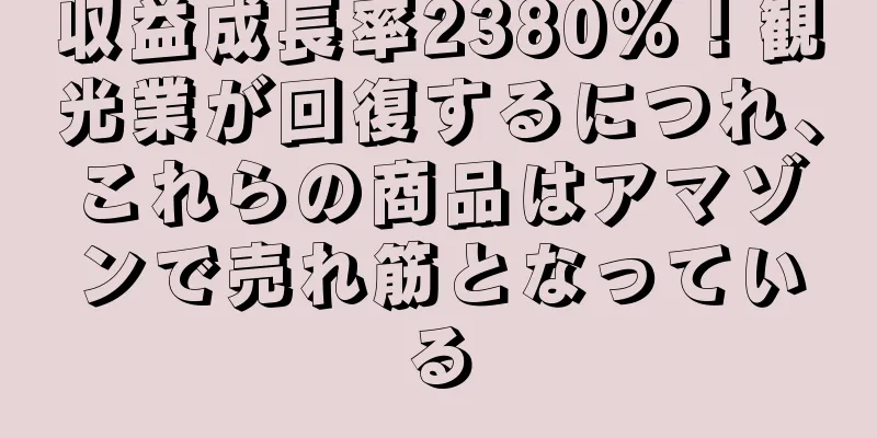 収益成長率2380%！観光業が回復するにつれ、これらの商品はアマゾンで売れ筋となっている