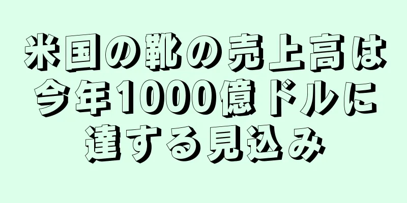 米国の靴の売上高は今年1000億ドルに達する見込み