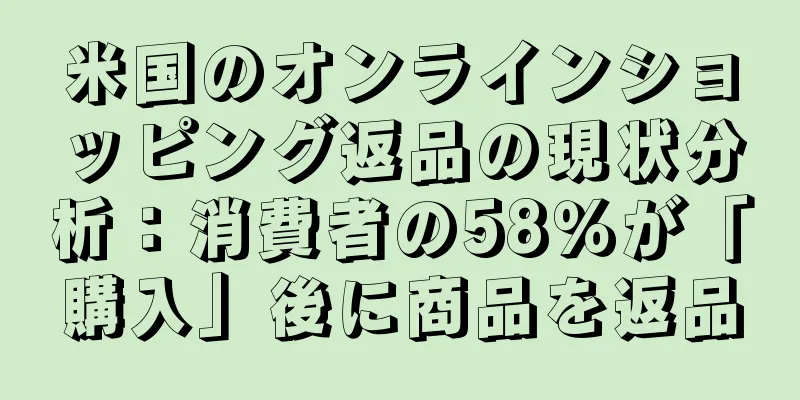 米国のオンラインショッピング返品の現状分析：消費者の58％が「購入」後に商品を返品