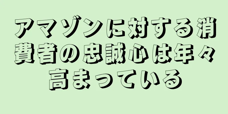 アマゾンに対する消費者の忠誠心は年々高まっている