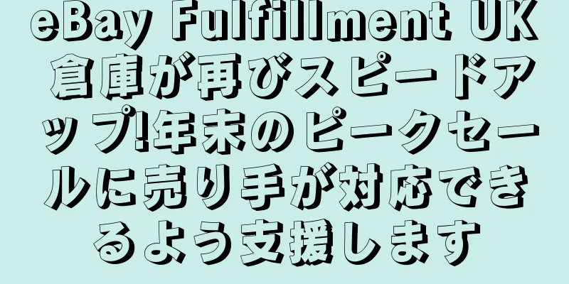 eBay Fulfillment UK 倉庫が再びスピードアップ!年末のピークセールに売り手が対応できるよう支援します