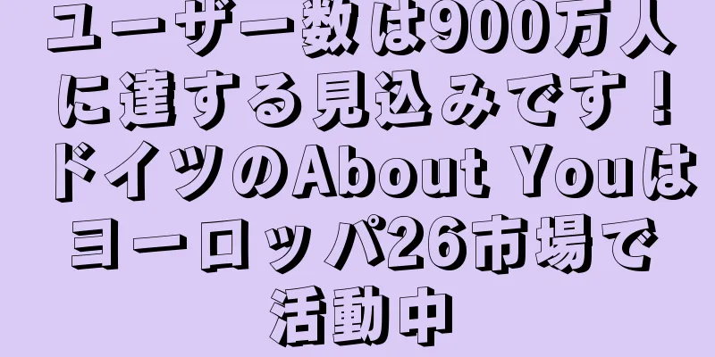 ユーザー数は900万人に達する見込みです！ドイツのAbout Youはヨーロッパ26市場で活動中