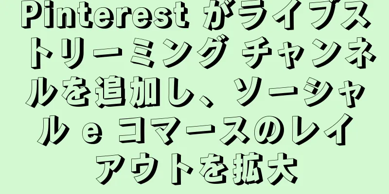 Pinterest がライブストリーミング チャンネルを追加し、ソーシャル e コマースのレイアウトを拡大