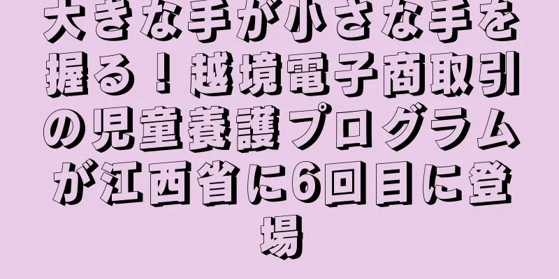 大きな手が小さな手を握る！越境電子商取引の児童養護プログラムが江西省に6回目に登場