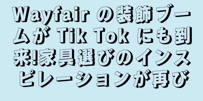 Wayfair の装飾ブームが Tik Tok にも到来!家具選びのインスピレーションが再び