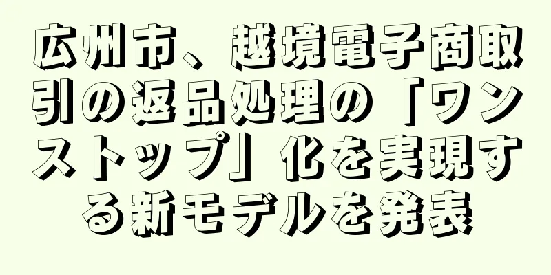 広州市、越境電子商取引の返品処理の「ワンストップ」化を実現する新モデルを発表
