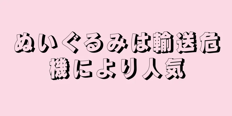 ぬいぐるみは輸送危機により人気