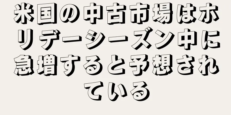 米国の中古市場はホリデーシーズン中に急増すると予想されている