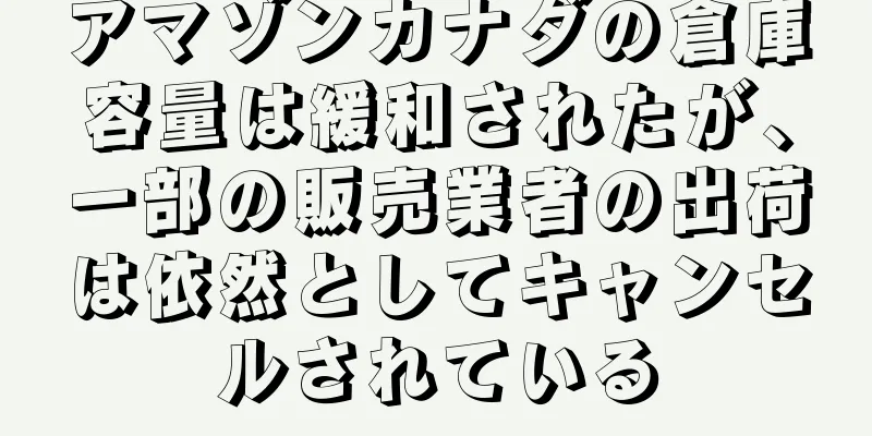 アマゾンカナダの倉庫容量は緩和されたが、一部の販売業者の出荷は依然としてキャンセルされている