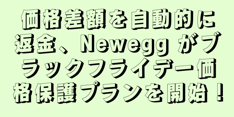 価格差額を自動的に返金、Newegg がブラックフライデー価格保護プランを開始！