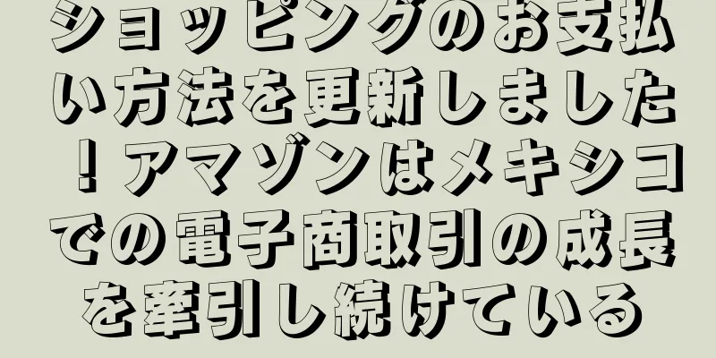 ショッピングのお支払い方法を更新しました！アマゾンはメキシコでの電子商取引の成長を牽引し続けている