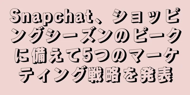 Snapchat、ショッピングシーズンのピークに備えて5つのマーケティング戦略を発表