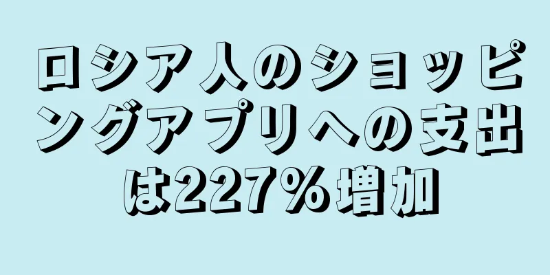 ロシア人のショッピングアプリへの支出は227%増加