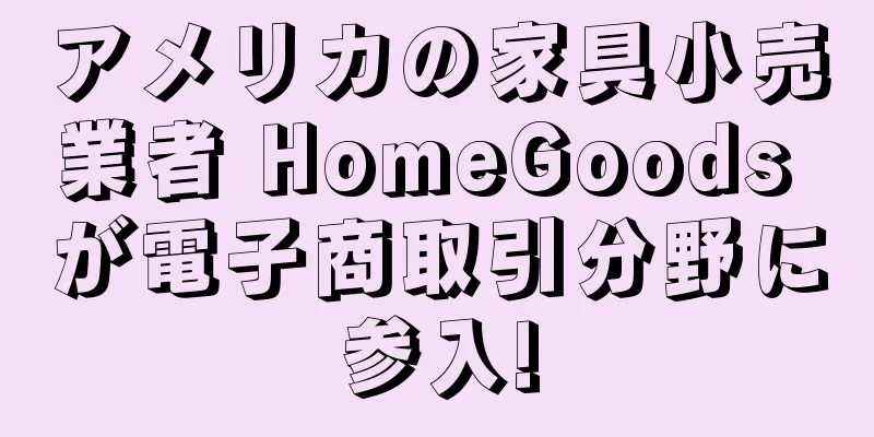 アメリカの家具小売業者 HomeGoods が電子商取引分野に参入!