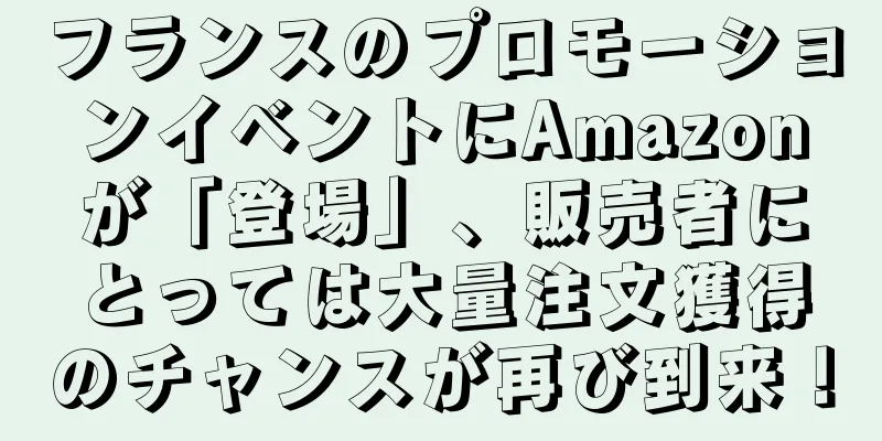 フランスのプロモーションイベントにAmazonが「登場」、販売者にとっては大量注文獲得のチャンスが再び到来！