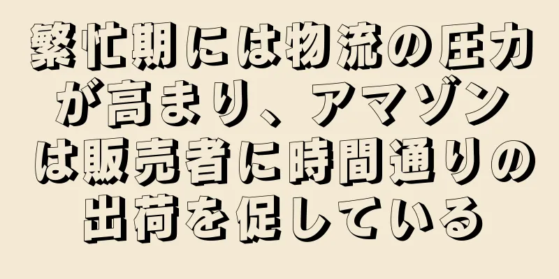 繁忙期には物流の圧力が高まり、アマゾンは販売者に時間通りの出荷を促している