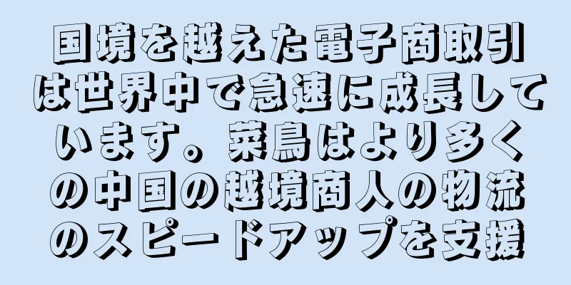 国境を越えた電子商取引は世界中で急速に成長しています。菜鳥はより多くの中国の越境商人の物流のスピードアップを支援