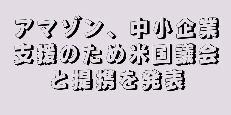 アマゾン、中小企業支援のため米国議会と提携を発表