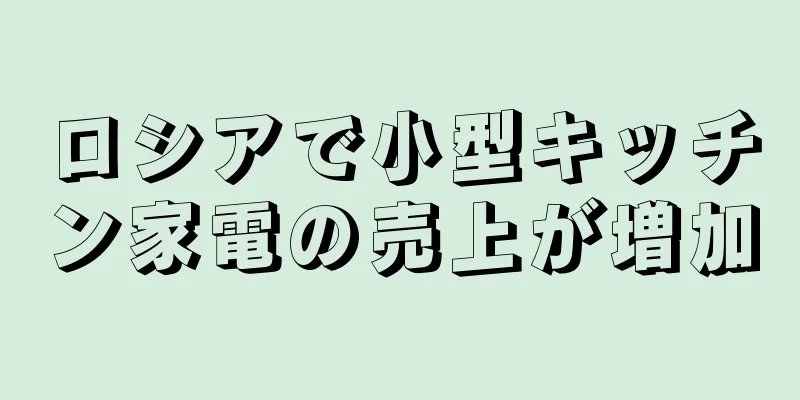 ロシアで小型キッチン家電の売上が増加
