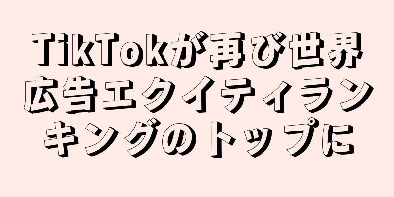 TikTokが再び世界広告エクイティランキングのトップに