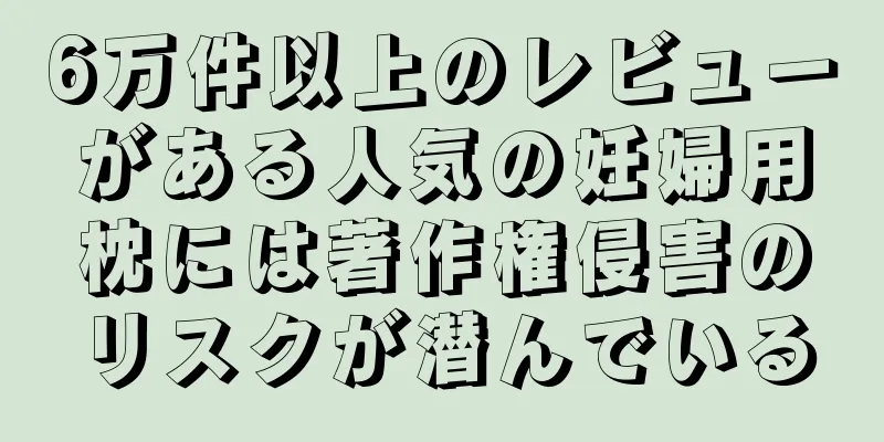 6万件以上のレビューがある人気の妊婦用枕には著作権侵害のリスクが潜んでいる