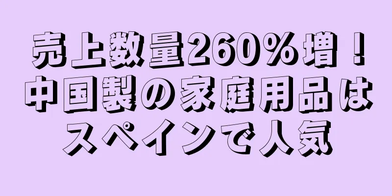 売上数量260%増！中国製の家庭用品はスペインで人気