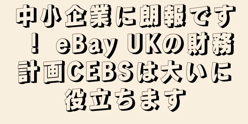 中小企業に朗報です！ eBay UKの財務計画CEBSは大いに役立ちます