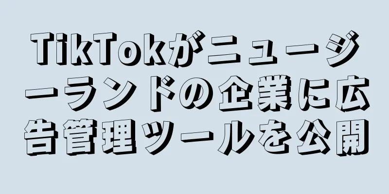 TikTokがニュージーランドの企業に広告管理ツールを公開