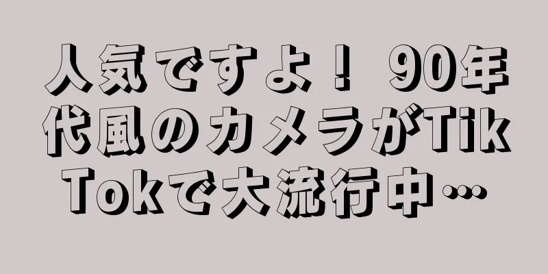 人気ですよ！ 90年代風のカメラがTikTokで大流行中…