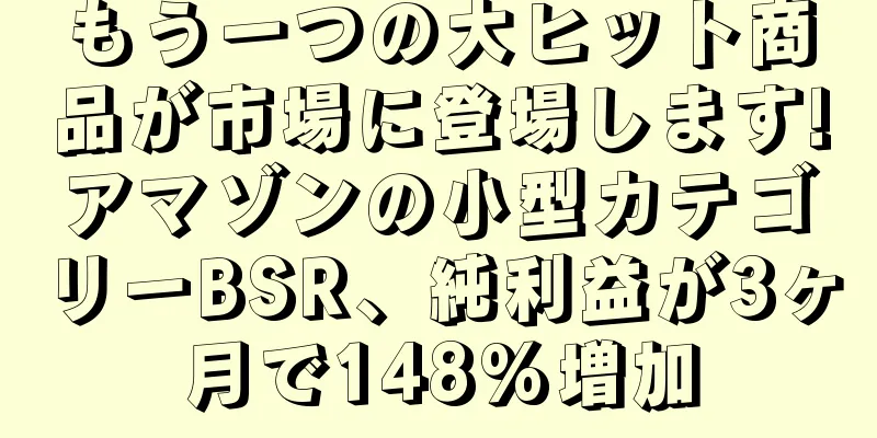 もう一つの大ヒット商品が市場に登場します!アマゾンの小型カテゴリーBSR、純利益が3ヶ月で148%増加