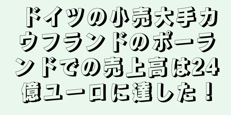 ドイツの小売大手カウフランドのポーランドでの売上高は24億ユーロに達した！