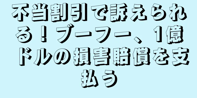 不当割引で訴えられる！ブーフー、1億ドルの損害賠償を支払う