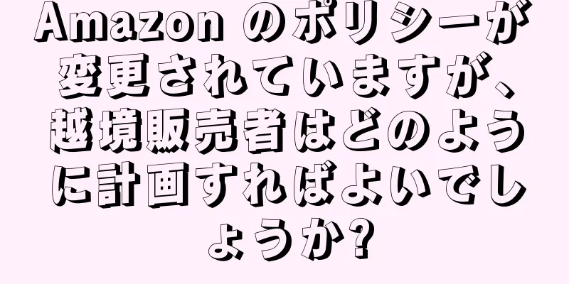 Amazon のポリシーが変更されていますが、越境販売者はどのように計画すればよいでしょうか?