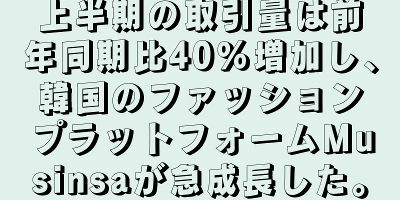 上半期の取引量は前年同期比40％増加し、韓国のファッションプラットフォームMusinsaが急成長した。