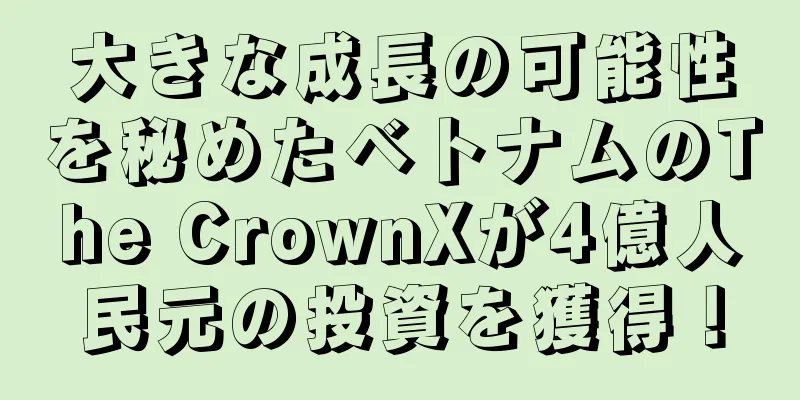 大きな成長の可能性を秘めたベトナムのThe CrownXが4億人民元の投資を獲得！